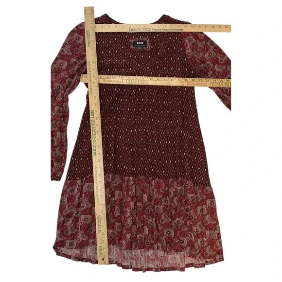 Maeve Floral Tiered Maxi Dress Womens XS Multicolor Romantic Cottagecore Boho - Picture 4 of 9